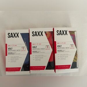 NWT 3 Pairs of Saxx Volt Breathable Mesh Boxer Brief